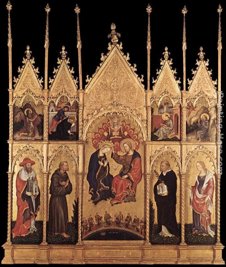 Gentile da Fabriano Coronation of the Virgin and Saints